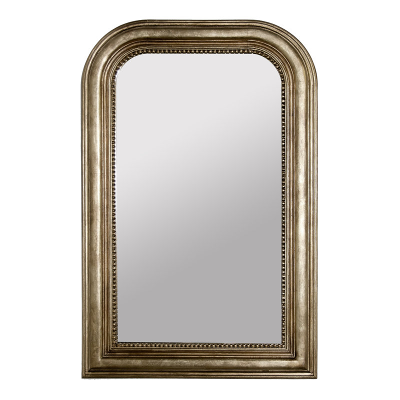 Waverly Rectangle Metal Wall Mirror, Champagne Silver Leaf