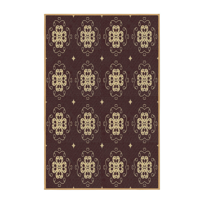 Brun Non disponible Tapis décoratif, Rectangle 5 pi x 7 pi