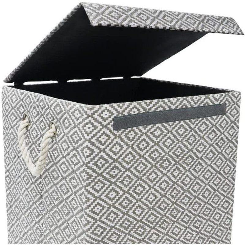Fabric Laundry Hamper and Waste Basket Set