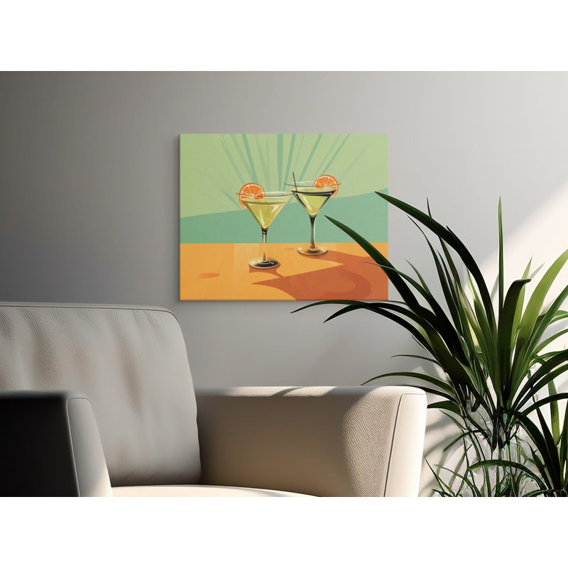 Poche Wrapped Canvas Print Set, 60x20