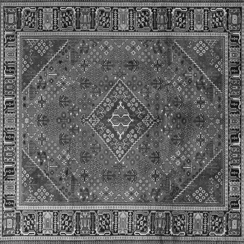 Mykila Performance Oriental Indoor Rug, Square 7'