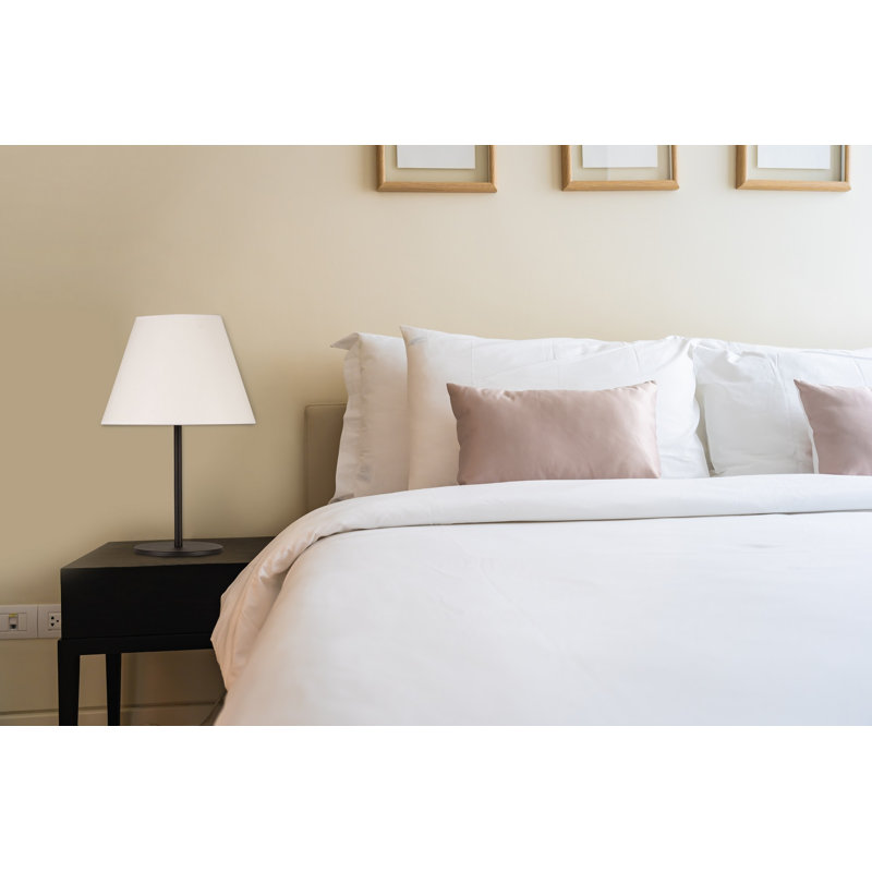 Lampe de table 18,9 po Parish, Noir, Blanc