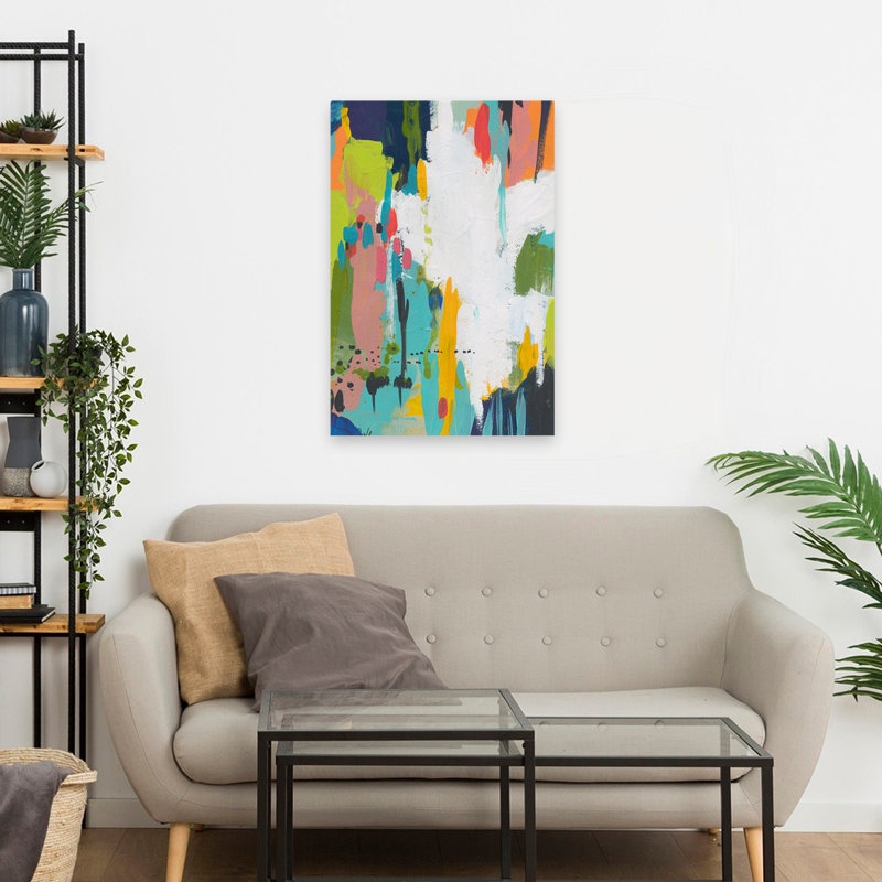 Summer Field - Abstracts Art contemporain, H 24 po x l 16 po