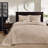 Reversible Bedspread Set, Khaki, King Size-122502142-122502128