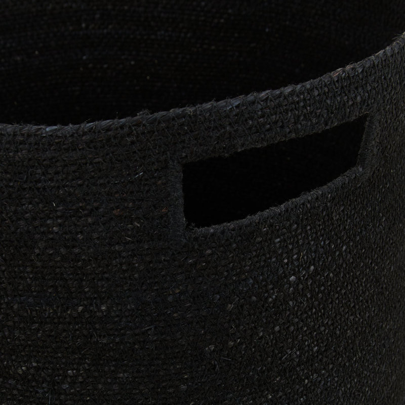 Laundry Hamper with Handles, Black