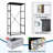 4 Drawer Dresser for Bedroom, Narrow Chest of Drawers, Wooden Top and Study Iron Frame 18"x37.5"-(WxH)