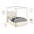 Porter Tufted Upholstered Canopy Bed-650833669-650833690
