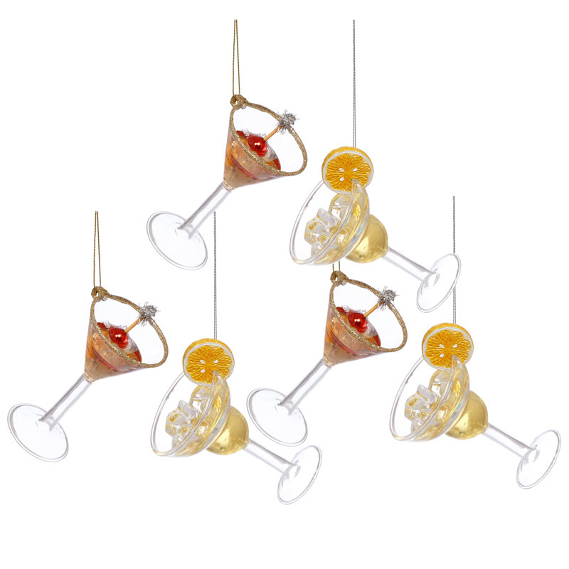 Margarita Cocktail Ornament, 4 To 5 Inches