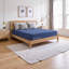 Matelas double à ressorts ensachés ZONE 12 po avec mousse à mémoire de forme et couches de qualité supérieure, bleu et multicolore ZONE-710399229-709834781