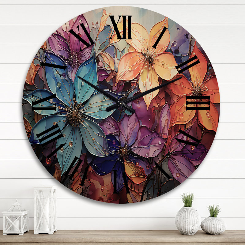 Horloge murale en bois massif Yankarlo, Très grand