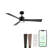 Bali Smart 5-Blade 52in Ceiling Fan 2700K-6000K CCT Selectable LED Light Kit with Remote Control and Hardware with Reversible Blades in Weathered Wood or Works With iOS or Android App-113057335-113057330