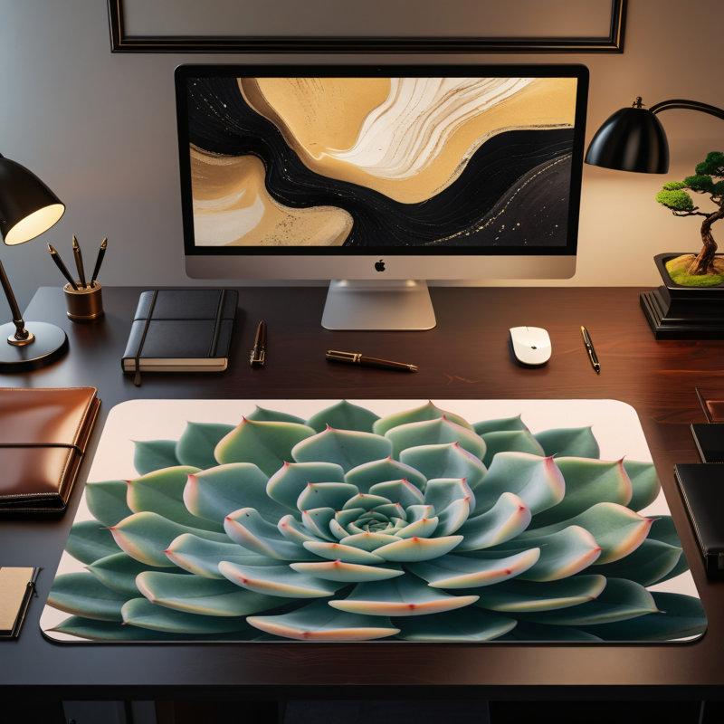 Polyester Desk Pad, 14.4x12.1