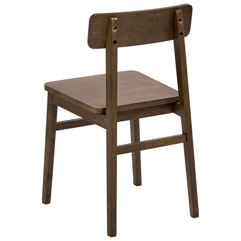 45cm H Solid Wood Side Chair, Brown