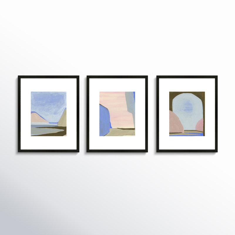 Morning Sky Painting by Andrea Stokes, Black Framed, 20" H x 16" W