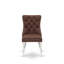 Chaises de salle à manger Dallas Parsons - Ensemble de 2 chaises capitonnées capitonnées en tissu de polyester bordeaux cloutées-572955714