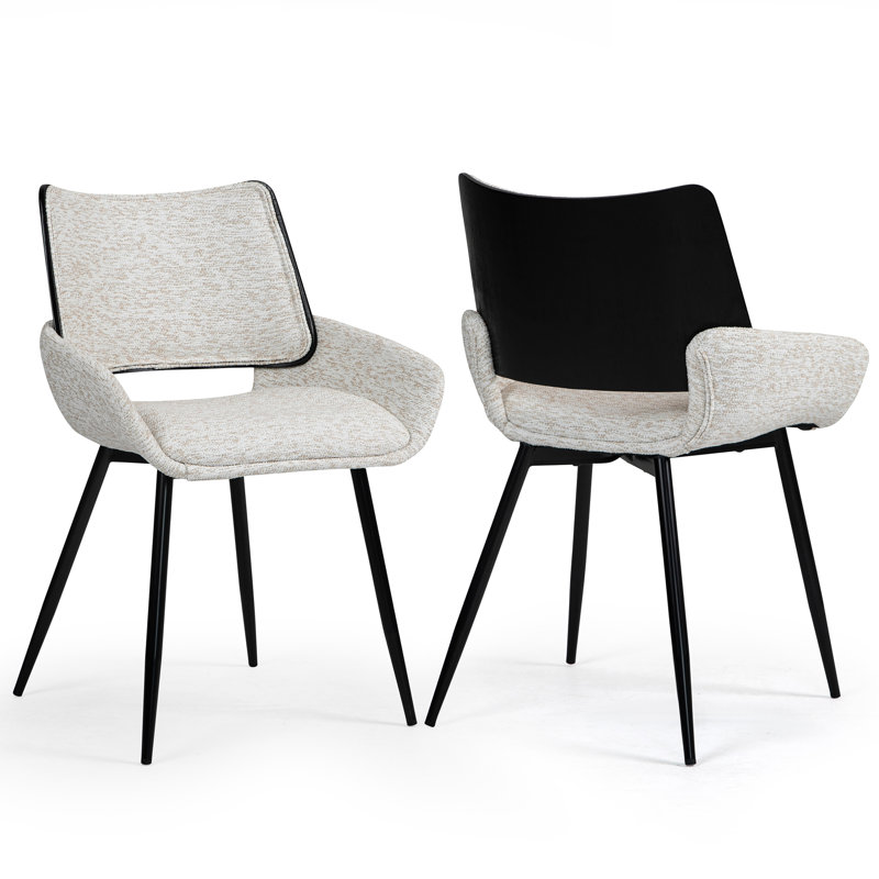 Jilene 19.09'' H Fabric Upholstered Metal Armchair