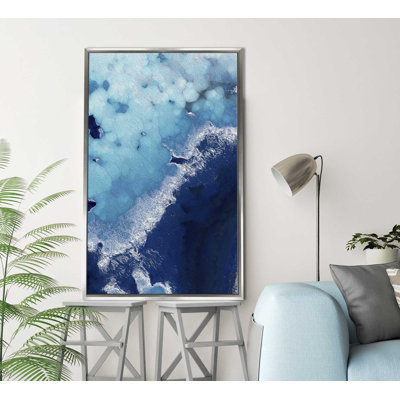Peinture à l'acrylique 'Blue Everything - Vertical'