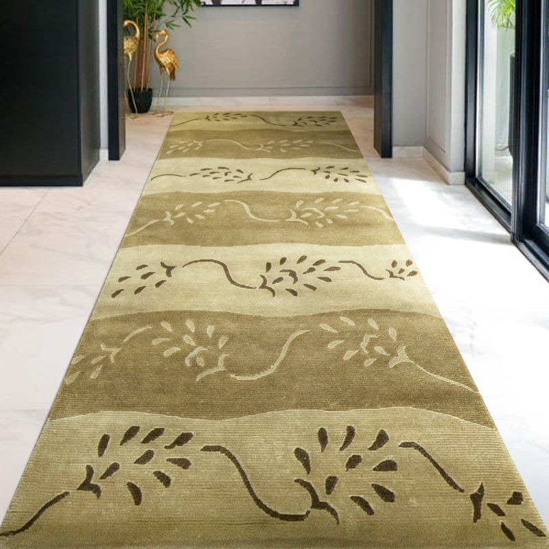 Hand-Knotted High-Quality Beige Area Rug