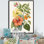 «Blossiming Yellow Retro Hibiscus VI», art floral sur toile