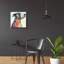  «Floral Pitbull» par Ann Klee, art mural en verre acrylique, 24 po x 24 po-1893056100