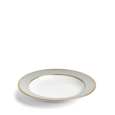 Renaissance Grey Rim Soup Plate 3.54"