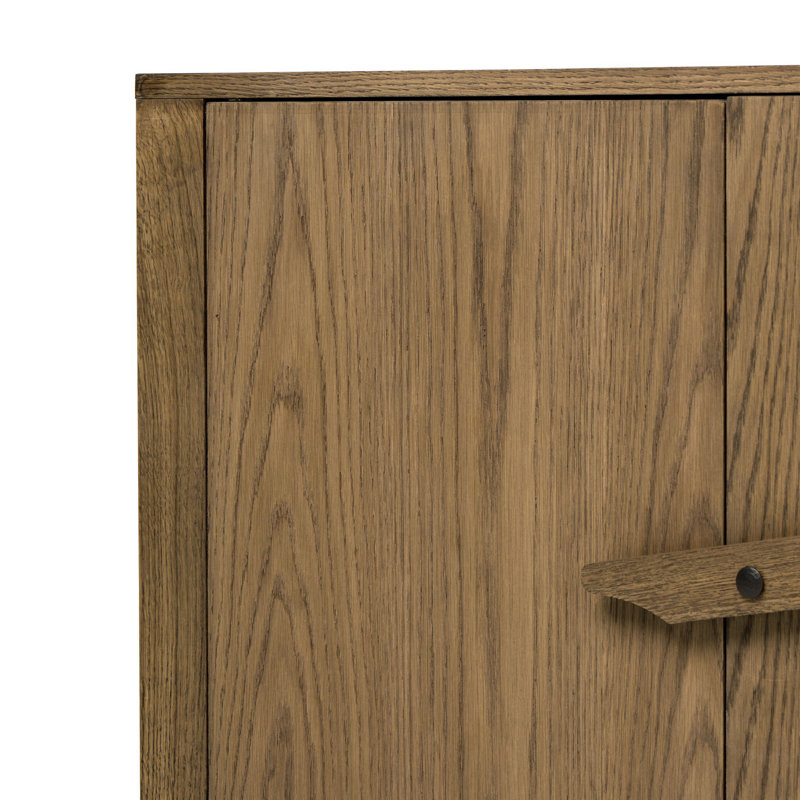 Bedford Media Console-Warm Natural Oak