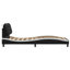 Cadre de lit vidaXL avec DEL sans matelas Hvar noir et blanc 80 x 200 cm-211735163-211314285