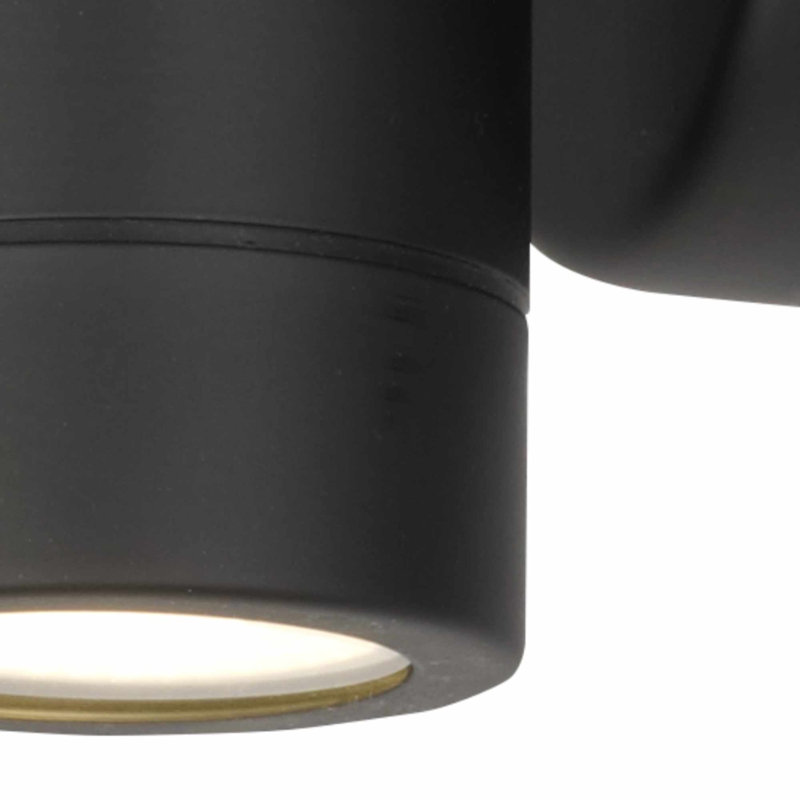 Avree 12cm H Outdoor Armed Sconce, Black