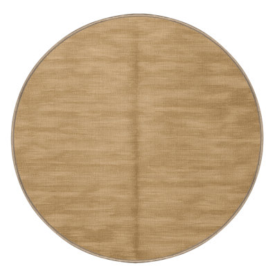 Tapis brun uni lavable à la machine