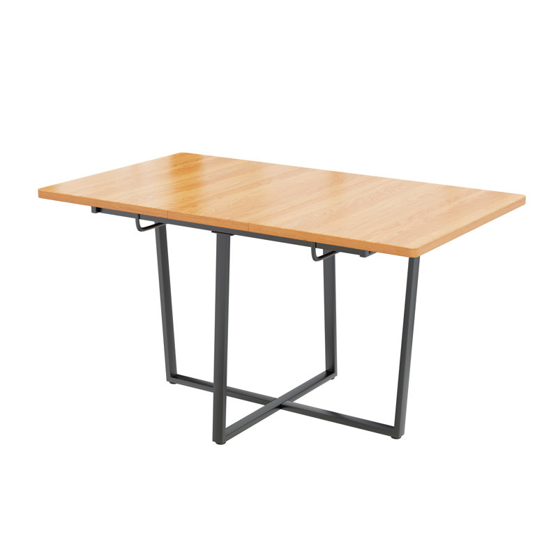 Andrel Extendable Metal Base Dining Table