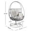 Chaise longue pivotante grise