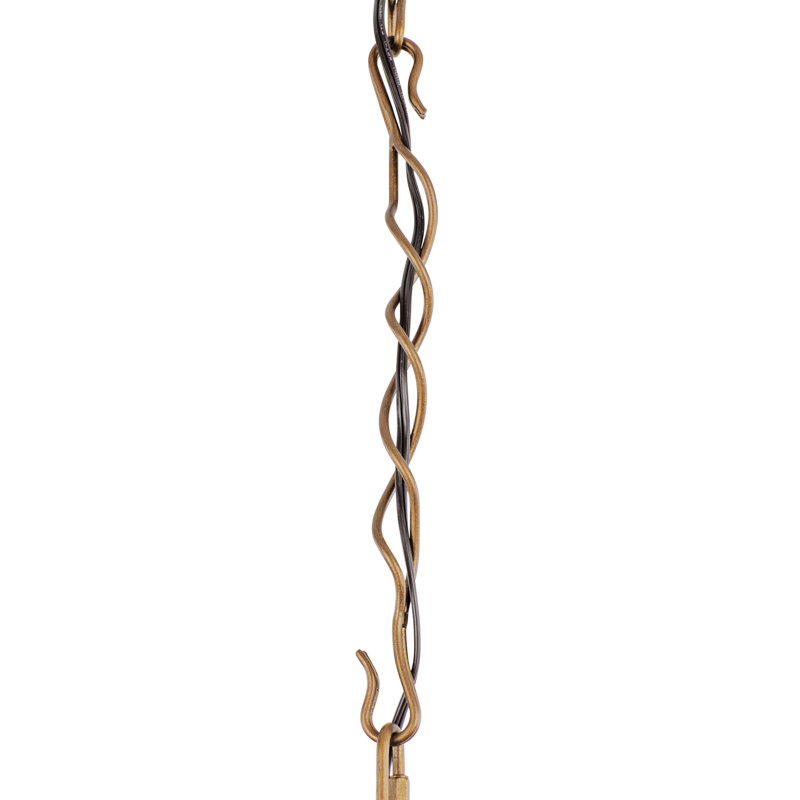 Flow 1-Light Twist Mini Pendant - Baguette/Natural Rattan