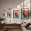 Geometric Leaf Study Botanical - Framed Print-1469425045-1469425044