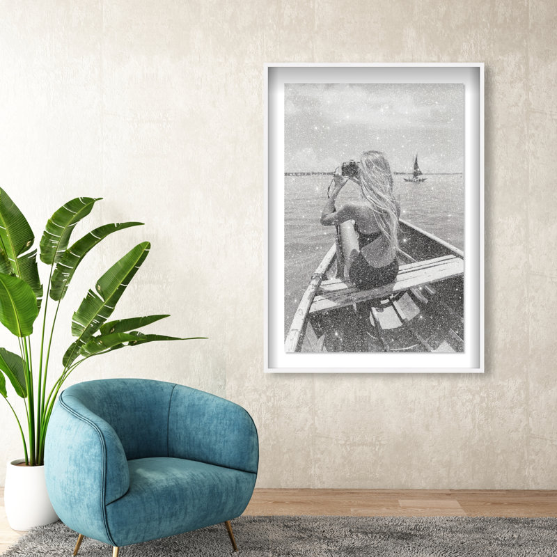 Frame Of Solitude Print by Oliver Gal, 55.5"H x 37.5"W, White Shadowbox