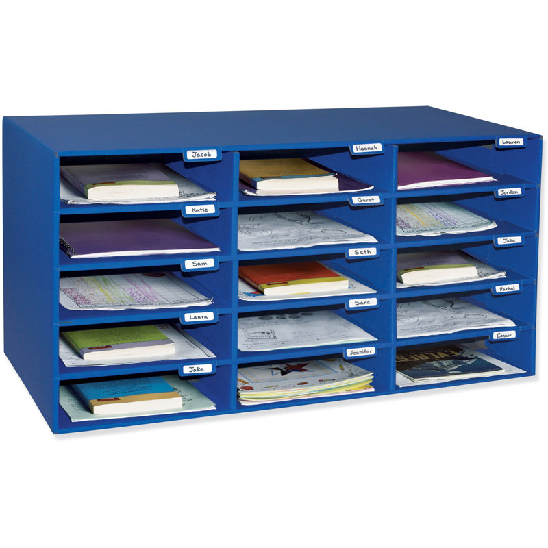 Pacon Corporation Cardboard 15 Compartment Mailroom Table Accessory