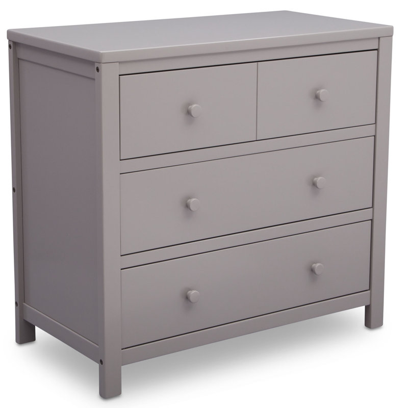Commode 3 tiroirs, Gris