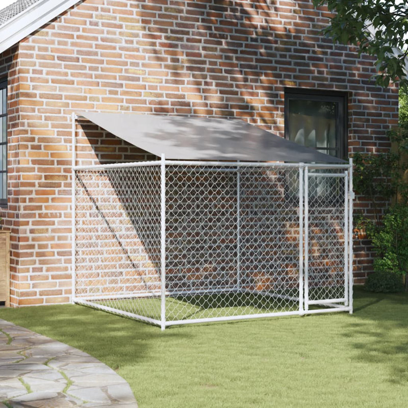 Alexy 200cm H Metal Yard Kennel, 200cm H x 200cm W x 200cm D