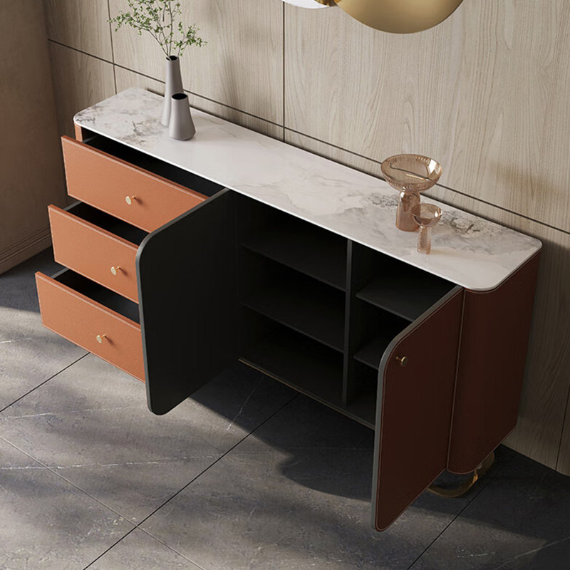 Italian style light luxury home shoe cabinet