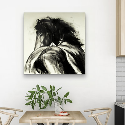 Classical horse - 32"x32" art on canvas