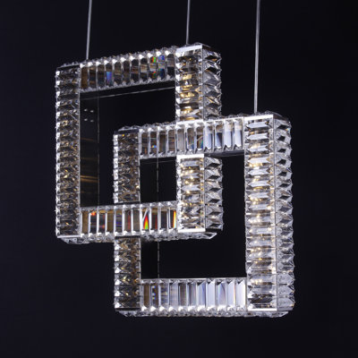 Luminaire suspendu carré 20 lumières Lonan