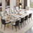 Cerinle 78.74'' To 110.24'' Extendable Rectangular Sintered Stone Dining Table For 10-12-468004971