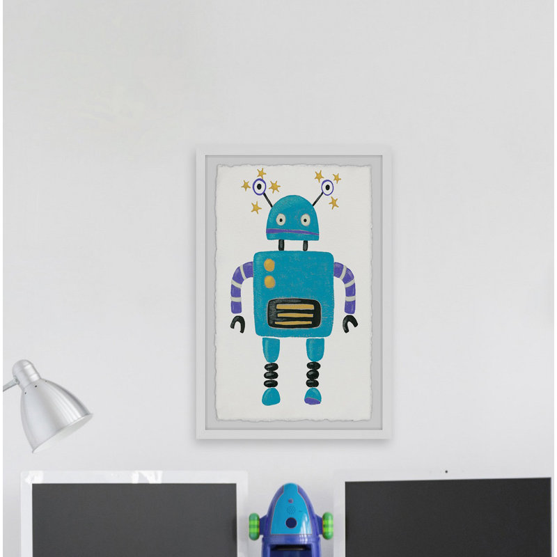Georgina Starry Robot, reproduction encadrée, H 24 po x l 16 po x P 1,5 po