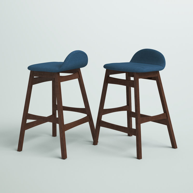 Paulina Bar Stool, Blue, Counter Stool (24" Seat Height)