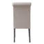 Ensemble de 2 chaises d'appoint en lin beige et gris Yabeina