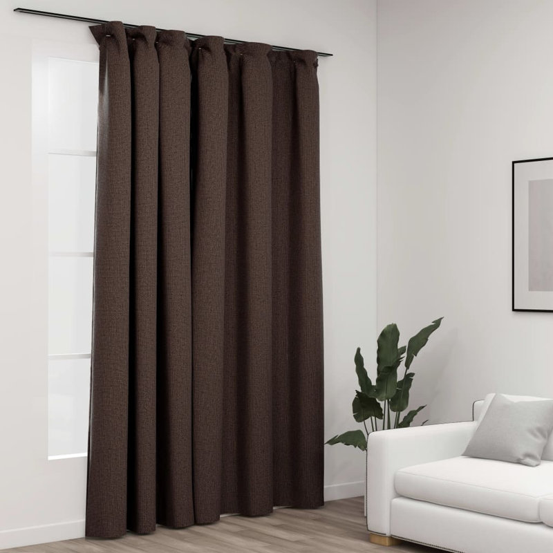 Chaaya Blackout Curtain Single Panel, Taupe
