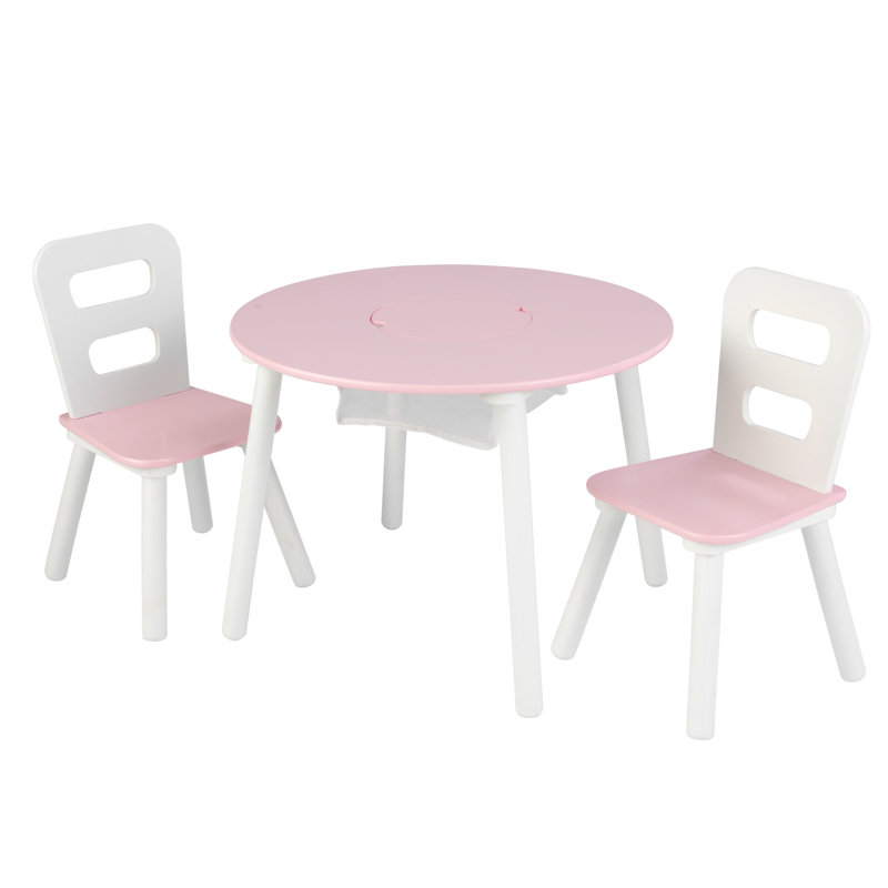 Children's 3 Piece Table and Chair Set, Pink
