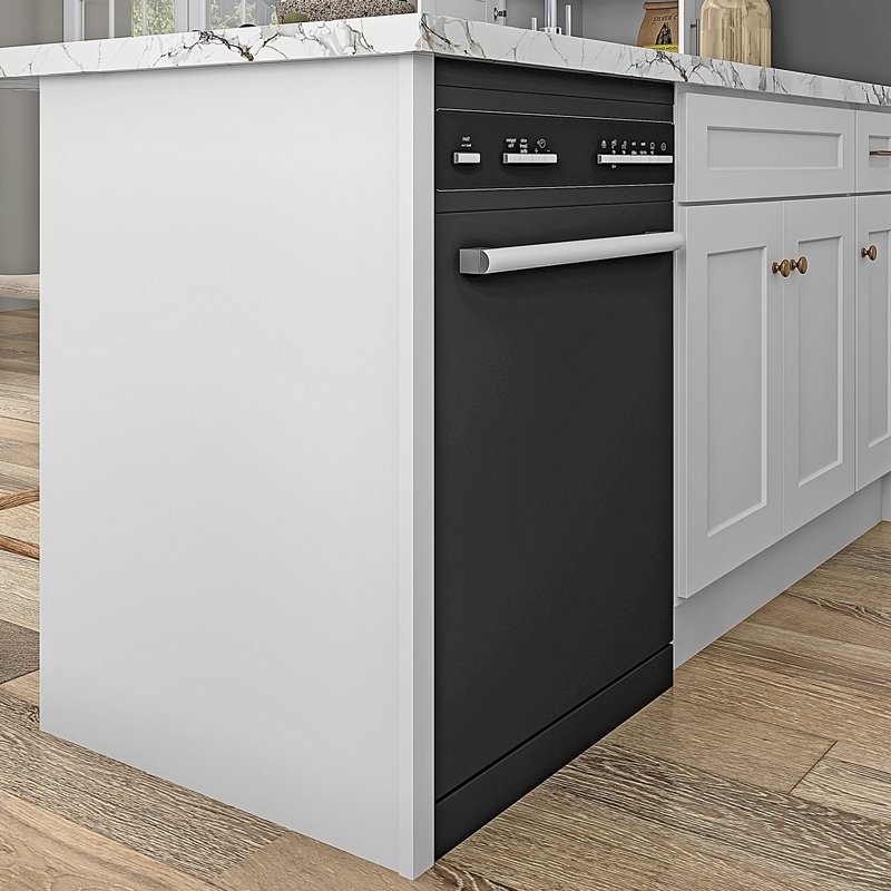 Sinber White Dishwasher End Panel, 24" D x 34.5" H, White