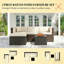 Ensemble de conversation pour jardin extérieur-1014675452