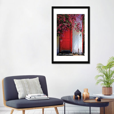 « red porte », reproduction de photo sur toile
