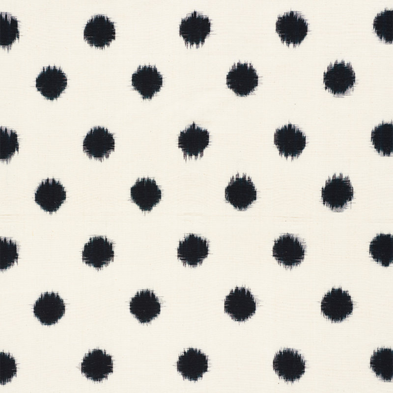 Tissu Sakuri Ikat, Noir